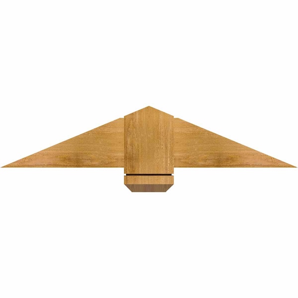 Ekena Millwork Eugene Rough Sawn Timber Gable Bracket, Western Red Cedar, 36"W x 7"H x 6"D x 6"F, 5/12 Pitch GBW036X07X0606EUG00RWR - main